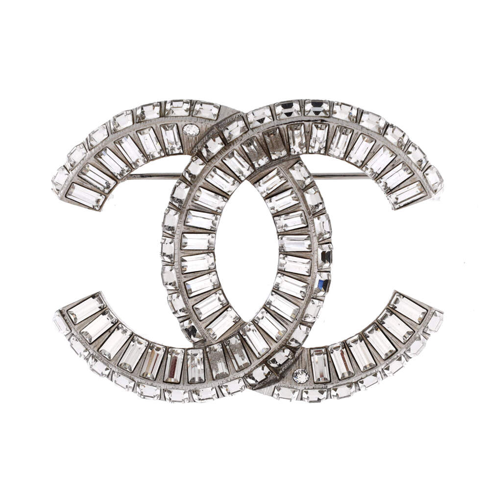 Chanel Cc Baguette Brooch Metal With #307064C11B